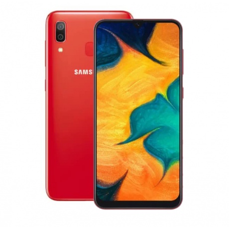 Смартфон Samsung Galaxy A30 64GB (2019) A305F Red - фото 1