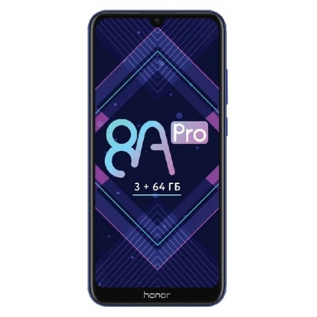 Смартфон Honor 8A Pro 3/64Gb Blue - фото 3