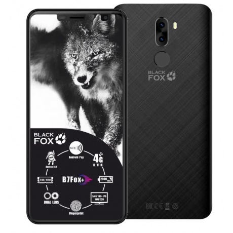Смартфон Black Fox B7 Fox+ NFC Black - фото 1