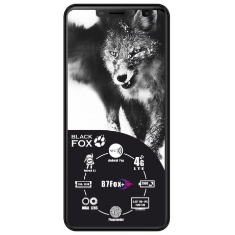 Смартфон Black Fox B7 Fox+ NFC Black - фото 2