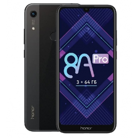 Смартфон Honor 8A Pro 3/64Gb Black - фото 1