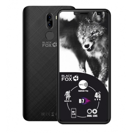 Смартфон Black Fox B7 NFC Black - фото 1