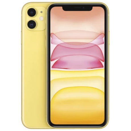 Смартфон Apple iPhone 11 128Gb Yellow (MWM42RU/A) - фото 1