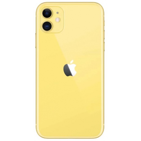 Смартфон Apple iPhone 11 128Gb Yellow (MWM42RU/A) - фото 3