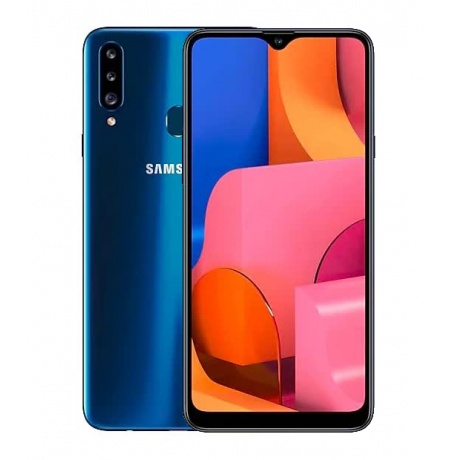 Смартфон Samsung Galaxy A20s 32Gb SM-A207F Blue - фото 1