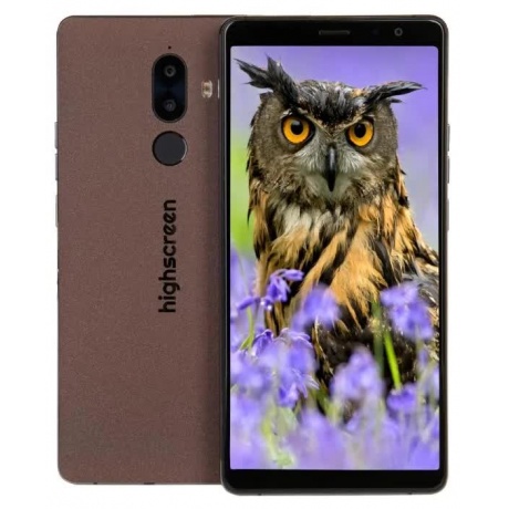 Смартфон Highscreen Power Five Max 2 3/32GB brown - фото 1