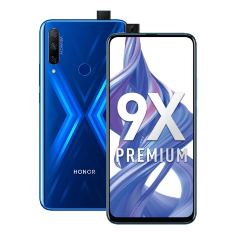 Смартфон Honor 9X Premium 6/128GB Sapphire Blue - фото 1