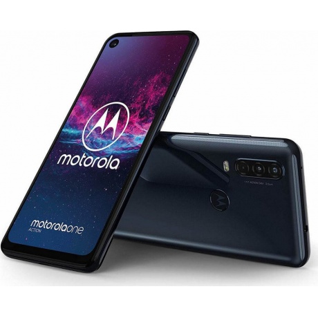 Смартфон Motorola One Action синий - фото 8