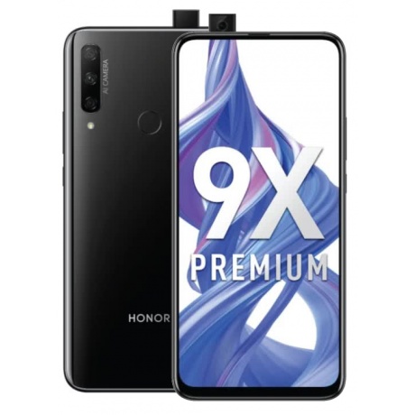 Смартфон Honor 9X Premium 6/128GB Midnight Black - фото 1