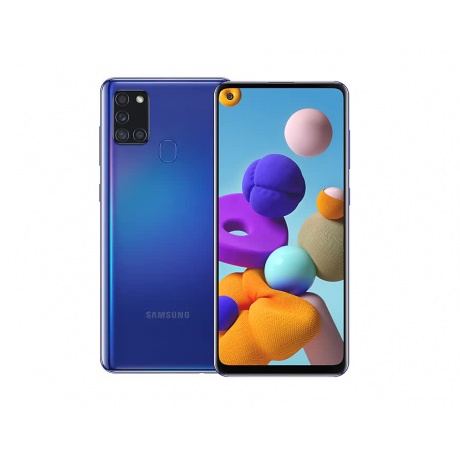 Смартфон Samsung Galaxy A21s 32Gb SM-A217F Blue - фото 1