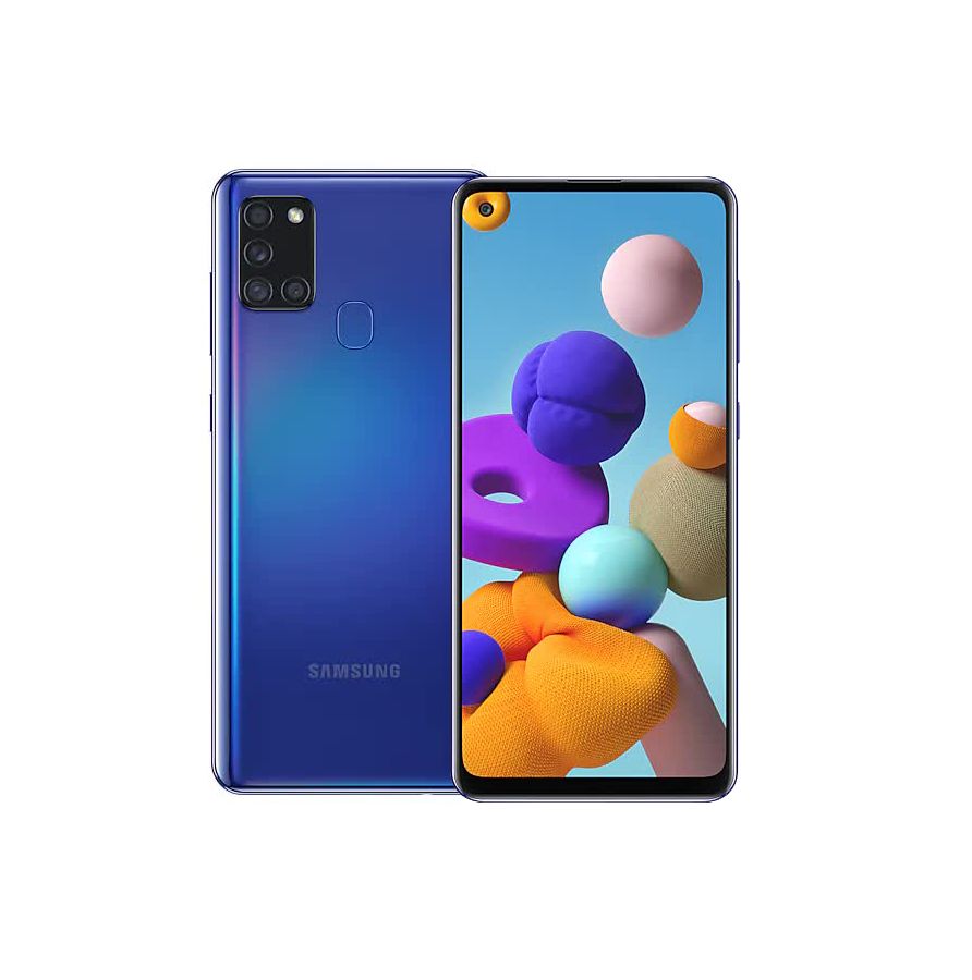 Смартфон Samsung Galaxy A21s 64Gb SM-A217F Blue SM-A217FZBOSER - фото 1