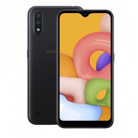 Смартфон Samsung Galaxy M01 32Gb SM-M015F Black - фото 1