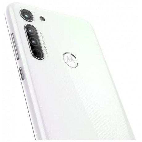 Смартфон Motorola G8 64Gb 4Gb белый моноблок 3G 4G 2Sim 6.4&quot; 720x1560 Android 10.0 16Mpix 802.11 b/g/n GPS GSM900/1800 GSM1900 MP3 FM A-GPS microSD max512Gb - фото 6