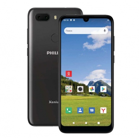 Смартфон Philips S566 3/32Gb черный - фото 1