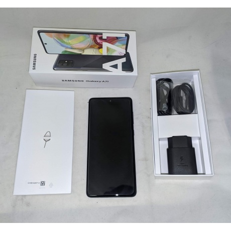 Смартфон Samsung Galaxy A71 A715F 128Gb Black уцененный - фото 4