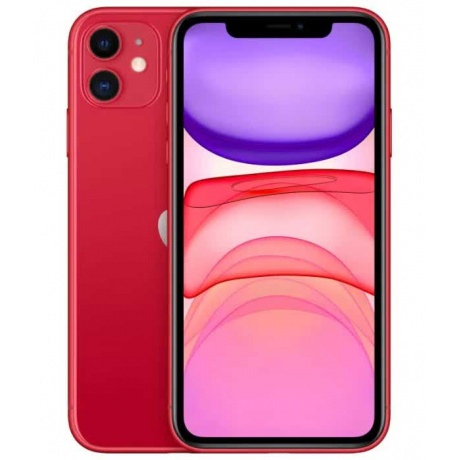 Смартфон Apple iPhone 11 64Gb (MHDD3RU/A) Red - фото 1