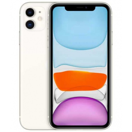 Смартфон Apple iPhone 11 64Gb (MHDC3RU/A) White - фото 1
