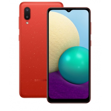 Смартфон Samsung Galaxy A02 A022 32Gb Red - фото 1