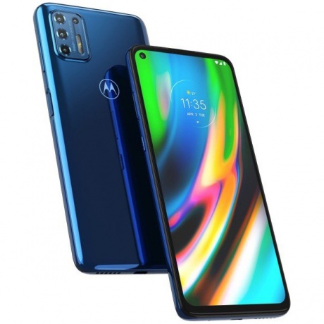 Смартфон Motorola Moto G9 Plus 128Gb Синий - фото 2