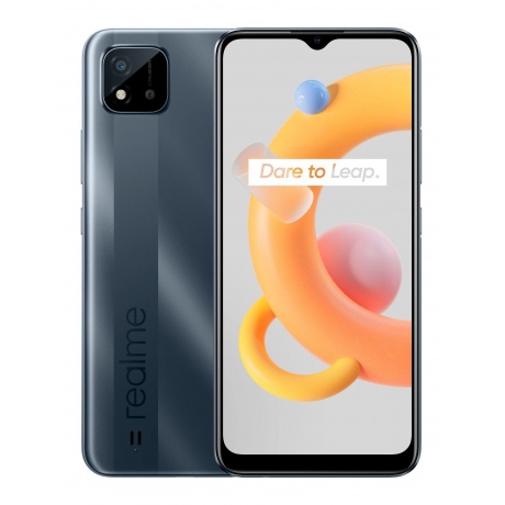 Смартфон Realme C11 2021 32Gb серый - фото 1