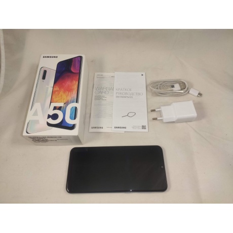 Смартфон Samsung Galaxy A50 64GB (2019) A505F White уцененный (гарантия 14 дней) - фото 3