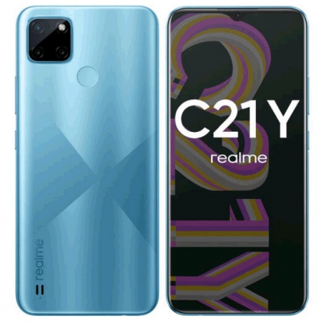 Смартфон Realme C21Y 4/64Gb Blue - фото 1