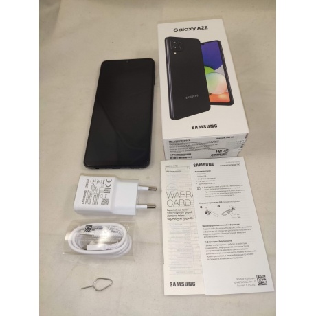 Смартфон Samsung Galaxy A22 SM-A225F 4/64Gb Black уцененный - фото 5