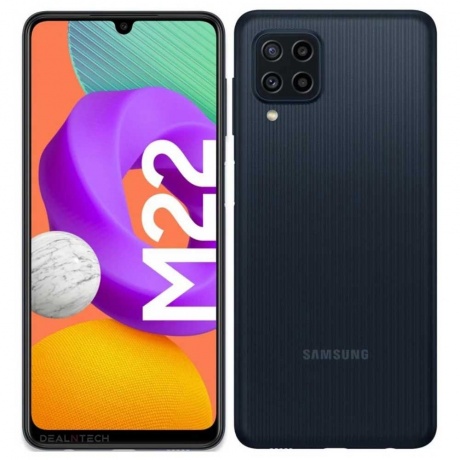 Смартфон Samsung Galaxy M22 SM-M225F 128Gb Black - фото 1