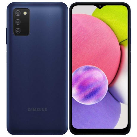 Смартфон Samsung Galaxy A03s 32Gb SM-A037F Blue - фото 1