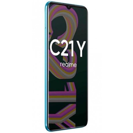 Смартфон Realme C21-Y 3/32Gb Cross Blue - фото 4