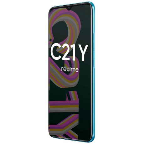Смартфон Realme C21-Y 3/32Gb Cross Blue - фото 5