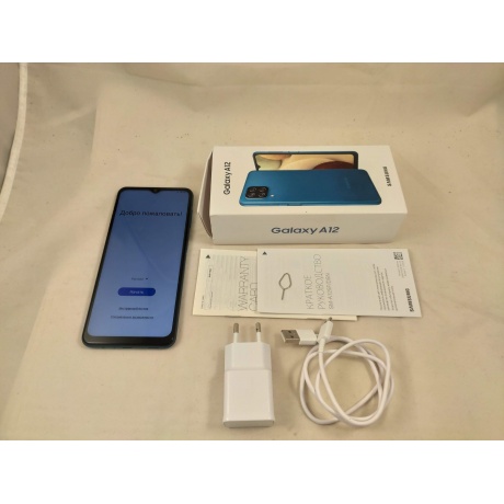 Смартфон Samsung Galaxy A12 32Gb A125F Blue уцененный - фото 4