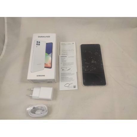 Смартфон Samsung Galaxy A22 SM-A225F 4/64Gb White уцененный - фото 4