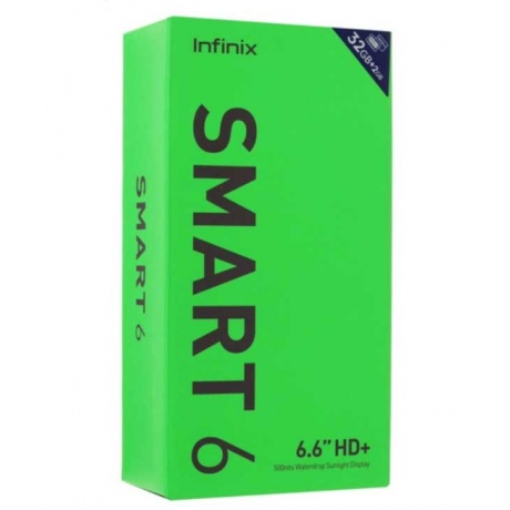 Смартфон Infinix Smart 6 2/32Gb Бирюзовый - фото 10