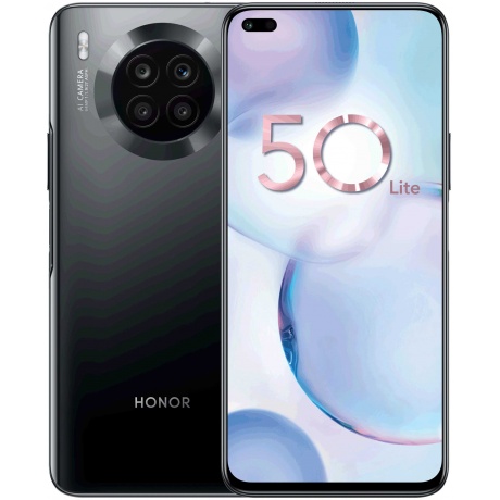 Смартфон Honor 50 Lite 6/128Gb Black - фото 1