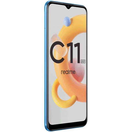 Смартфон Realme C11 2021 64Gb Cиний - фото 4