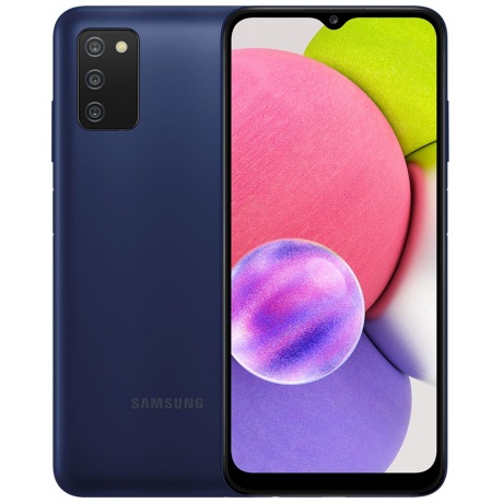 Смартфон Samsung Galaxy A03s 64Gb SM-A037F Blue уцененный (гарантия 14 дней) - фото 1