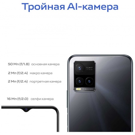 Смартфон  Y33s 64Gb Mirror Black - фото 8