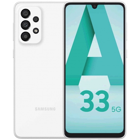 Смартфон Samsung Galaxy A33 A336 6/128Gb 5G Global White - фото 1