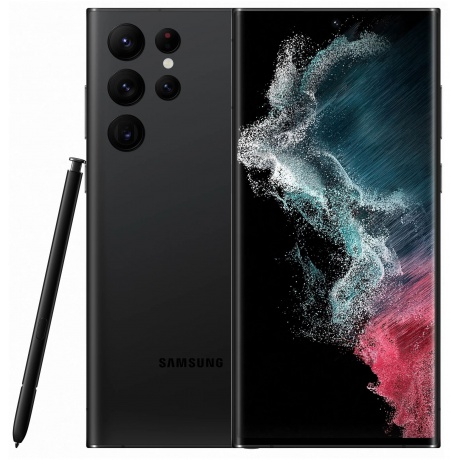 Смартфон Samsung Galaxy S22 Ultra S908 12/256Gb EU Black - фото 1