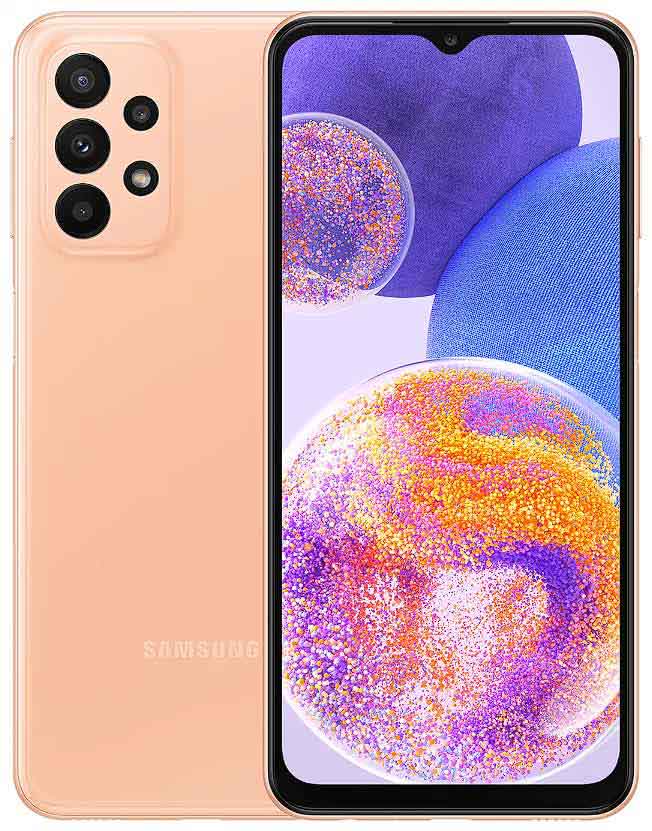 Смартфон Samsung Galaxy A23 4/64Gb (SM-A235FZOUSKZ) оранжевый - фото 1