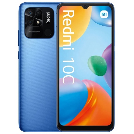 Смартфон Xiaomi Redmi 10C 3/64Gb Blue - фото 1