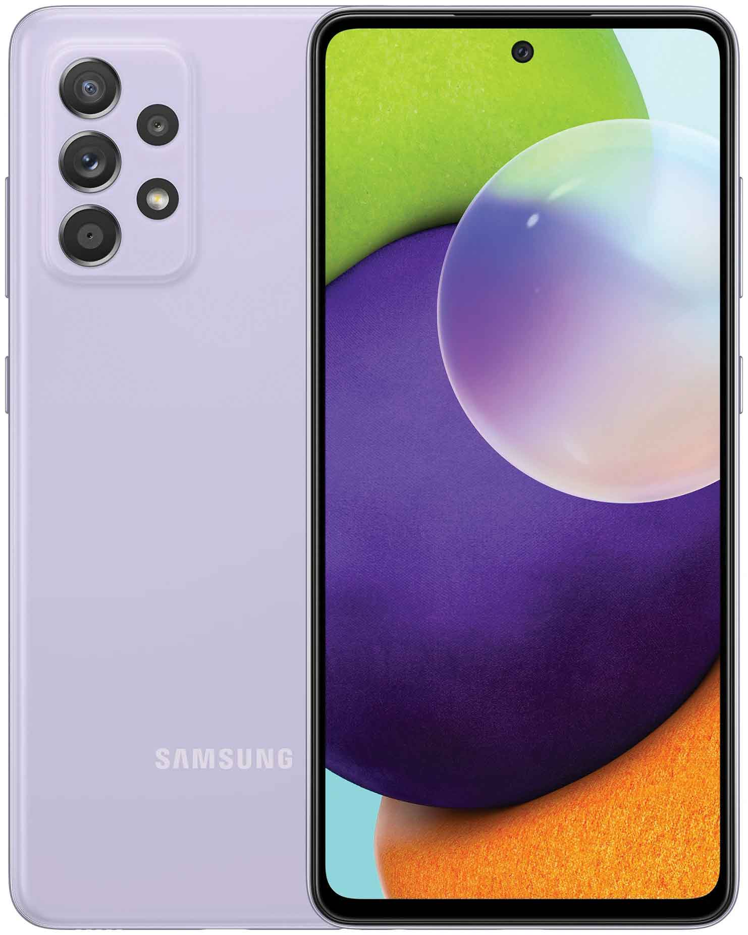 Смартфон Samsung Galaxy A52 8/128Gb EU Lavender, цвет сиреневый - фото 1