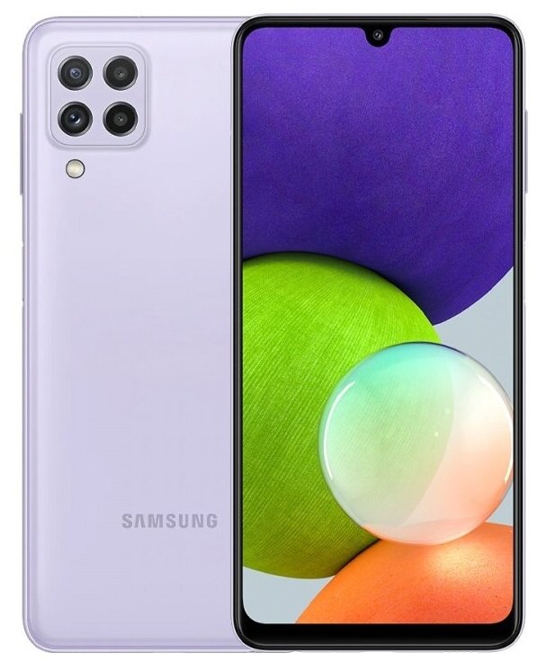 Смартфон Samsung Galaxy A22 SM-A225F 4/64Gb Violet, цвет фиолетовый SM-A225FLVDMEB - фото 1