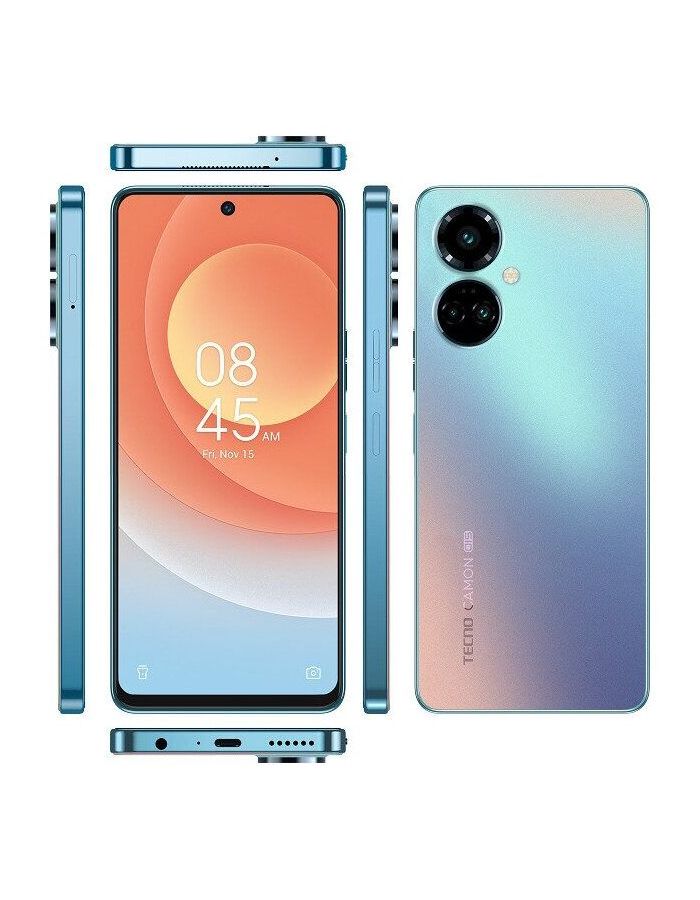 Смартфон Tecno Camon 19 Pro 8/128Gb Polar Blue - фото 8