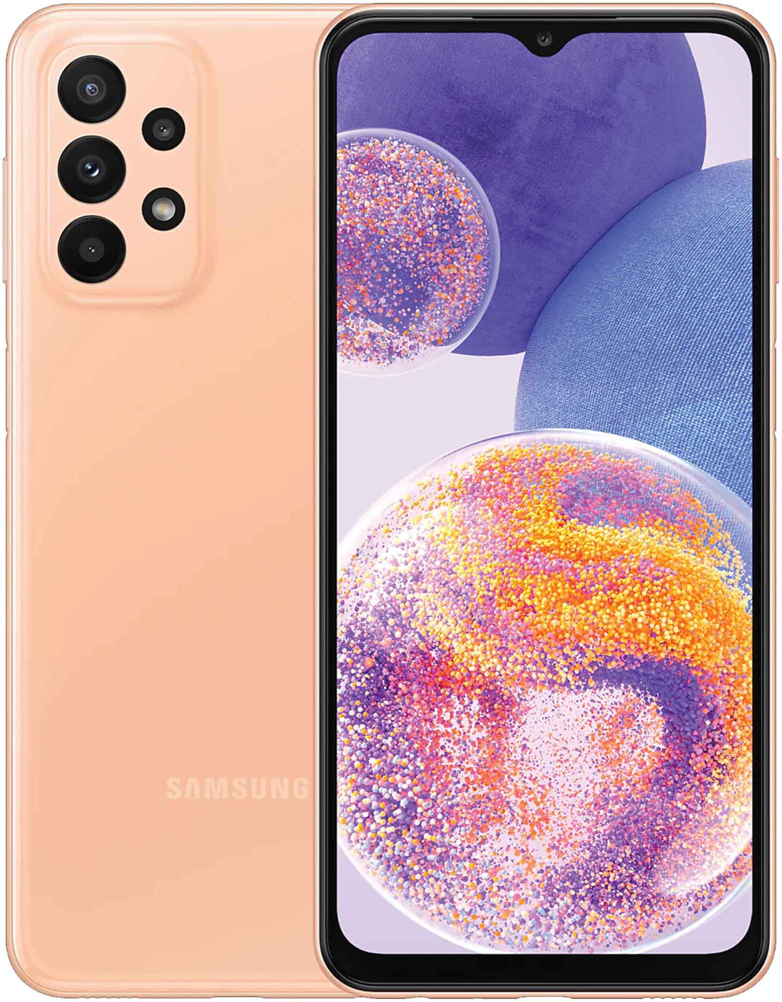 Смартфон Samsung Galaxy A23 4/64Gb EU Peach, цвет персиковый - фото 1