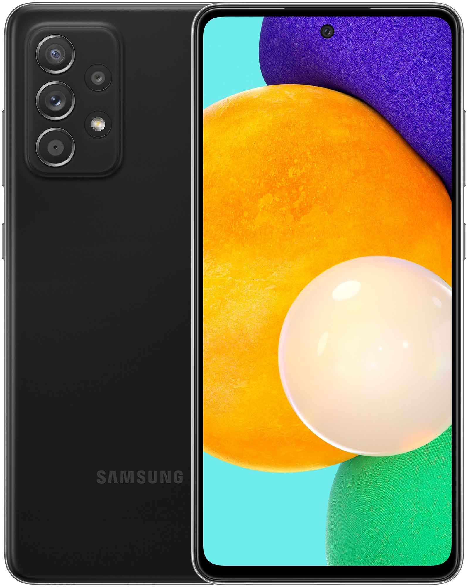 Смартфон Samsung Galaxy A52F 6/128Gb (SM-A525FZKDCAU) Black - фото 1