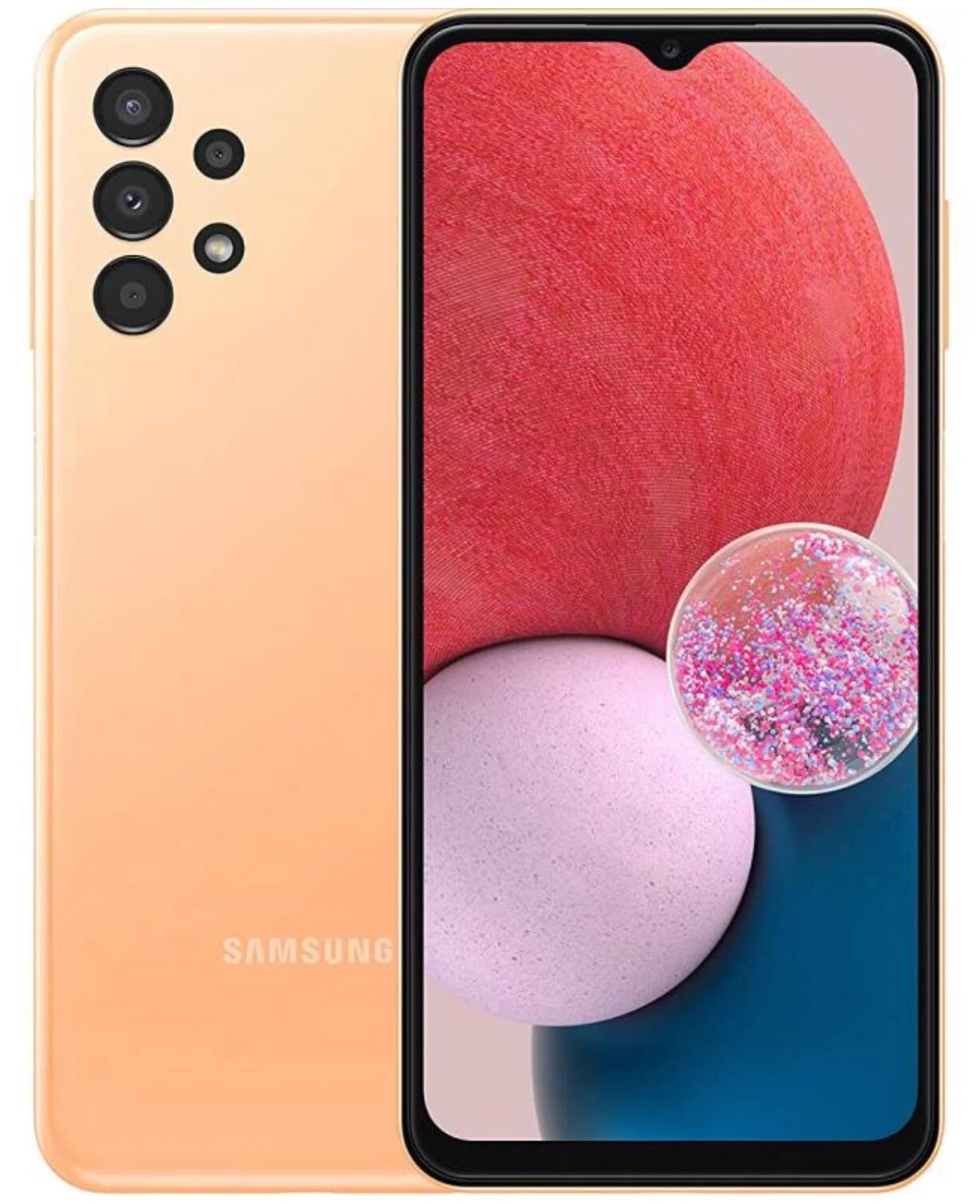 Смартфон Samsung Galaxy A13 4/64Gb EU Peach, цвет розовый - фото 1