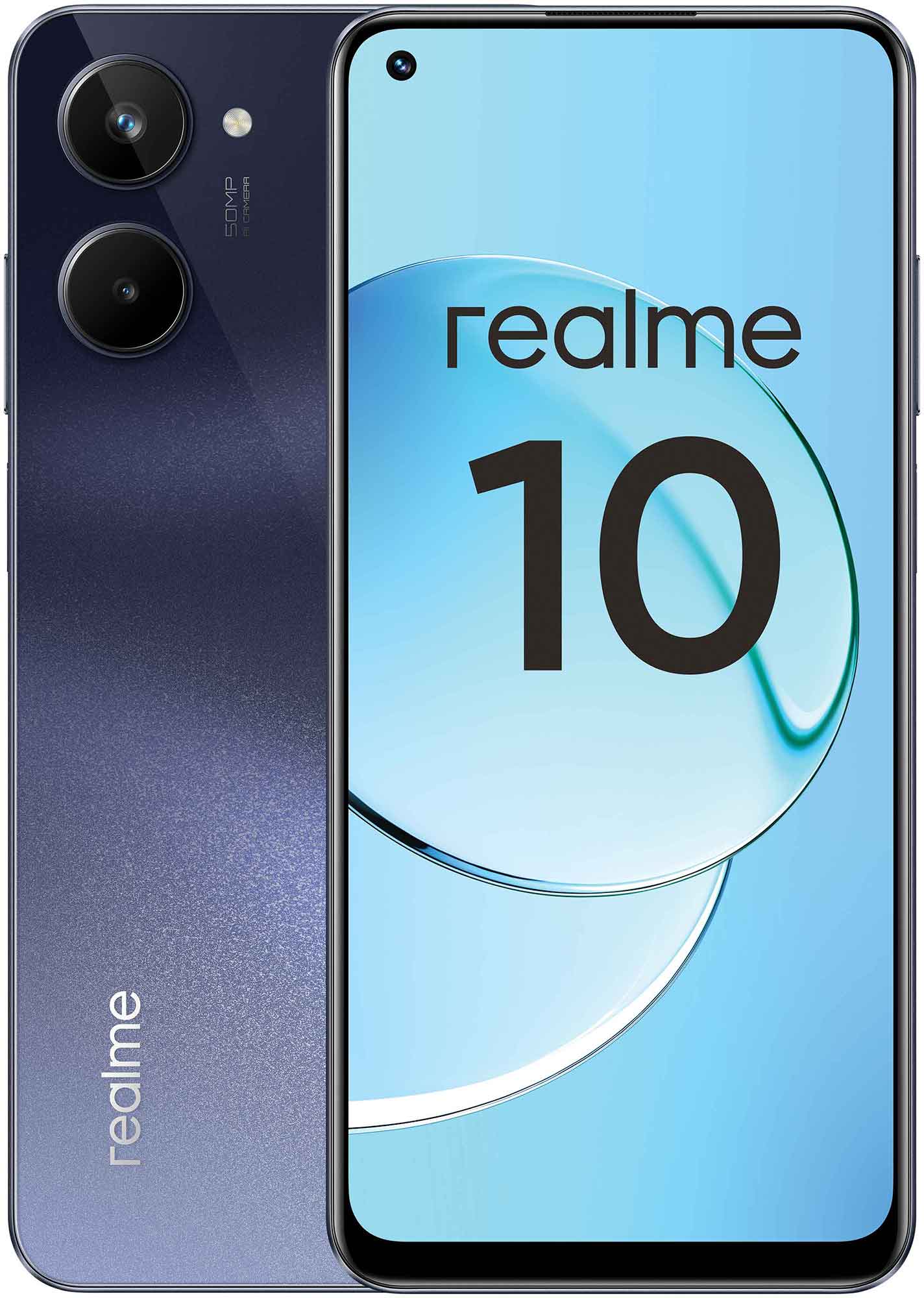 Смартфон Realme 10 8/128Gb Black смартфон realme 11 8 128gb gold