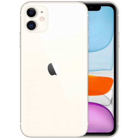 Смартфон Apple A2221 iPhone 11 128Gb белый (MHDJ3ZP/A) - фото 2